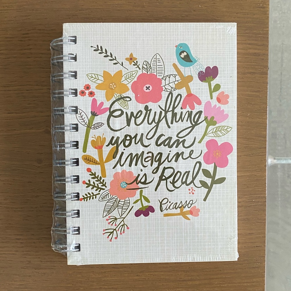 Graphic art cover 5”x7” spiral notebook
